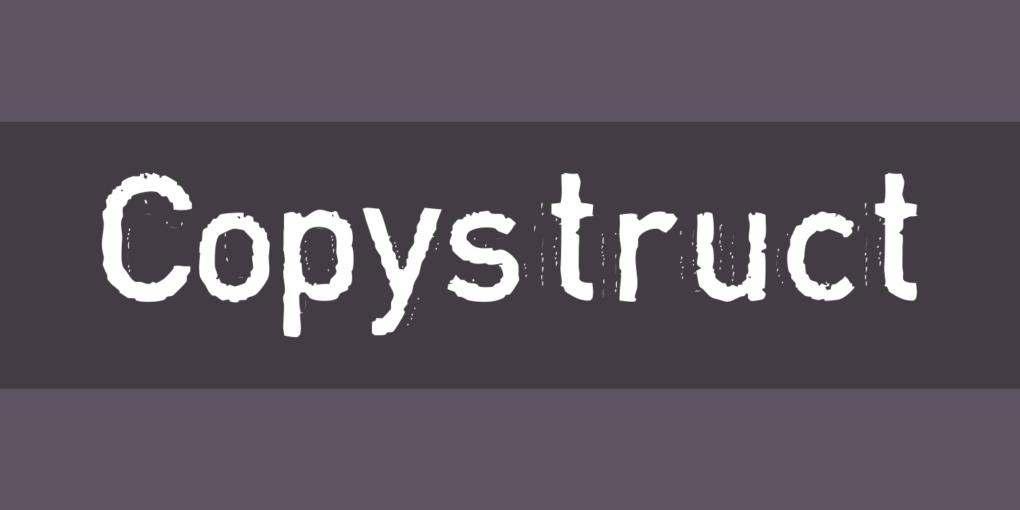 Шрифт Copystruct